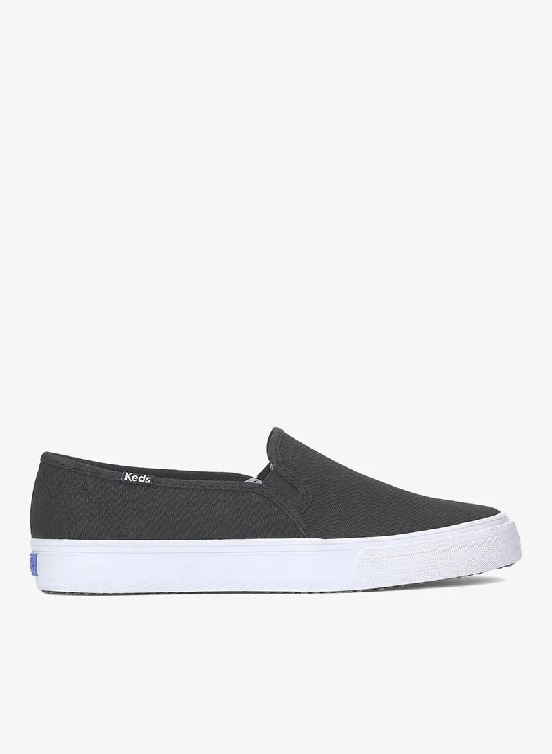 Keds Keds Women's Double Decker Slip On Canvas Casual Sneaker Black